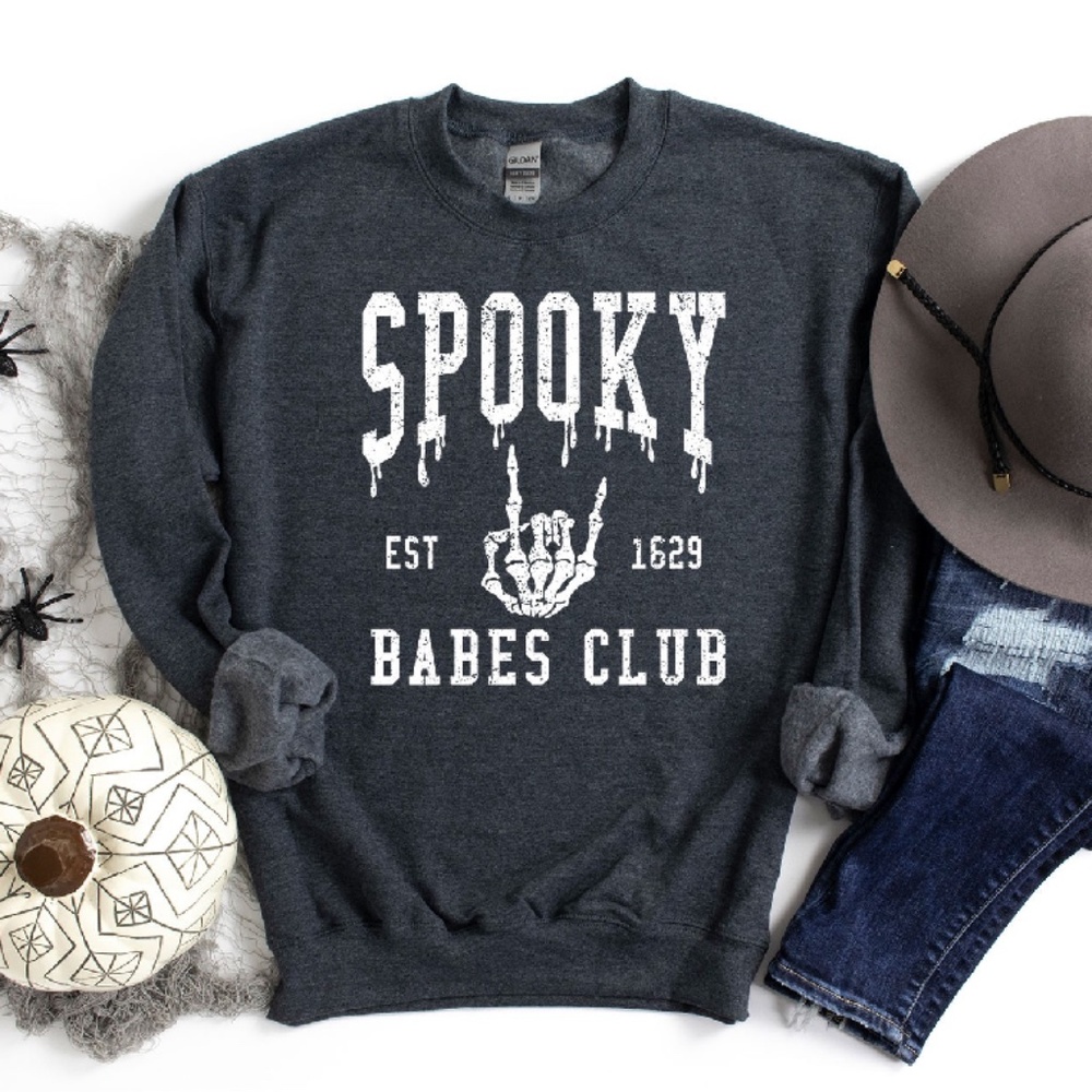 "Spooky Babes Club" Crewneck